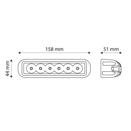 LED-kohdevalaisin halkaisija automobil EPISTAR LED/18W/10-30V IP67 6000K