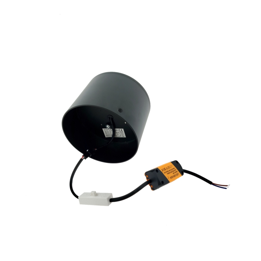 LED-kohdevalaisin LED/10W/230V 3000/4000/6400K halkaisija 12 cm musta