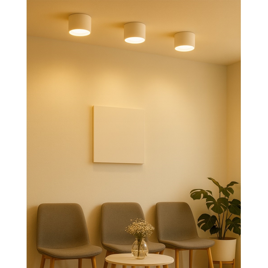 LED-kohdevalaisin LED/10W/230V 3000/4000/6400K halkaisija 12 cm valkoinen