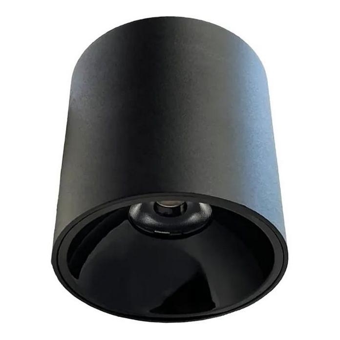 LED-kohdevalaisin LED/16W/230V 4000K halkaisija 10 cm musta