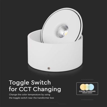 LED Joustava kohdevalo LED/20W/230V 3000/4000/6400K CRI 90 valkoinen