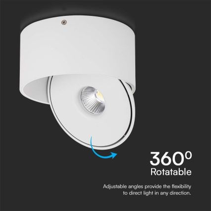 LED Joustava kohdevalo LED/20W/230V 3000/4000/6400K CRI 90 valkoinen