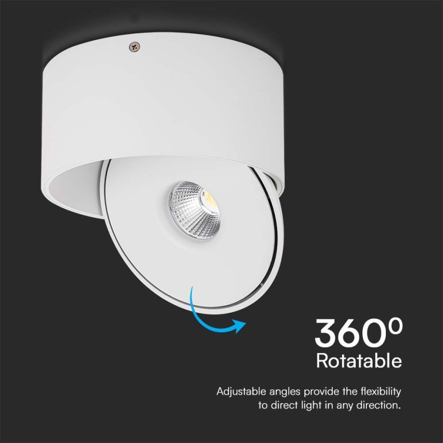 LED Joustava kohdevalo LED/20W/230V 3000/4000/6400K CRI 90 valkoinen