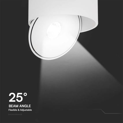 LED Joustava kohdevalo LED/20W/230V 3000/4000/6400K CRI 90 valkoinen