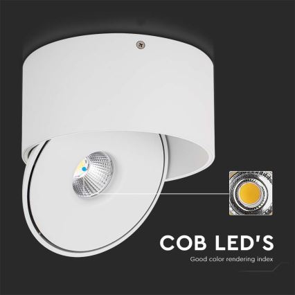 LED Joustava kohdevalo LED/20W/230V 3000/4000/6400K CRI 90 valkoinen