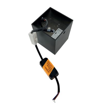 LED-kohdevalaisin LED/5W/230V 3000/4000/6400K 7,5x7,5 cm musta