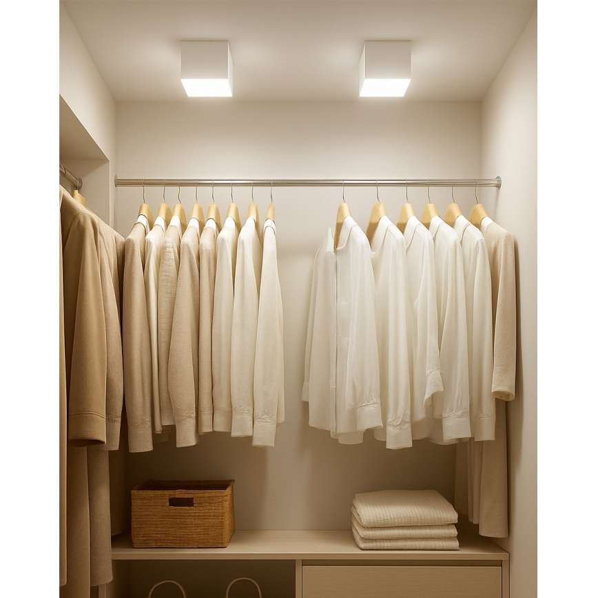 LED-kohdevalaisin LED/5W/230V 3000/4000/6400K 7,5x7,5 cm valkoinen