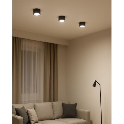 LED-kohdevalaisin LED/5W/230V 3000/4000/6400K halkaisija 7,5 cm musta