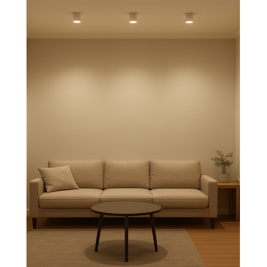 LED-kohdevalaisin LED/5W/230V 3000/4000/6400K halkaisija 7,5 cm valkoinen