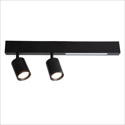 LED-kohdevalaisin MAGNET LED/5W/230V + 2xGU10/60W 3000/4000K musta