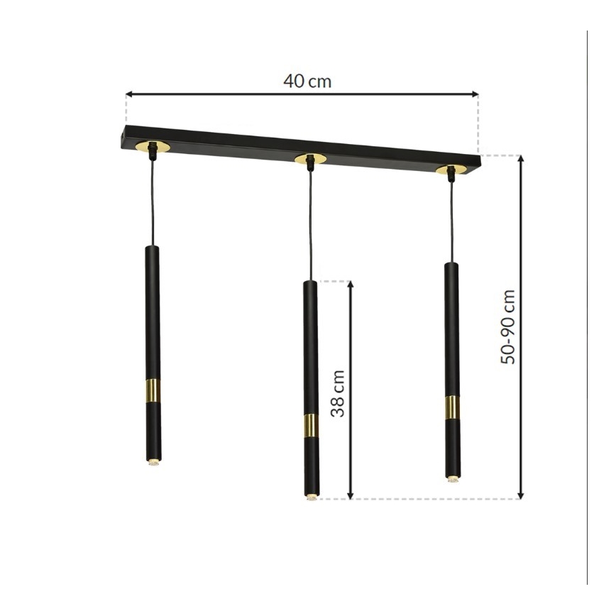 LED-kohdevalaisin MONZA 3xG9/7W/230V