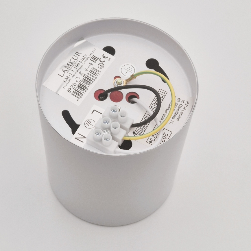 LED-kohdevalaisin TACO 1xE27/15W/230V valkoinen