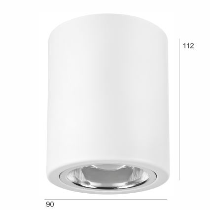 LED-kohdevalaisin TACO 1xE27/15W/230V valkoinen