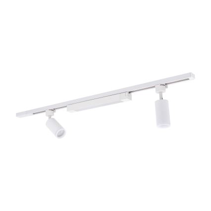 LED-kohdevalaisin TRACER kiskojärjestelmään 2xGU10/10W/230V + LED/20W 1 m valkoinen