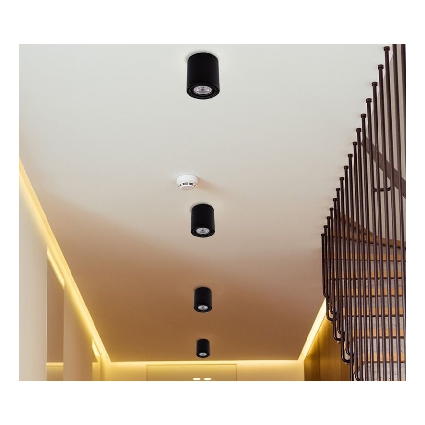 LED-kohdevalaisin TUBA 1xGU10 / 5W / 230V 2700K musta