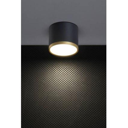 LED-kohdevalaisin TUBA LED/9W/230V musta/kultainen