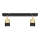 LED-kohdevalaisin TUBSSON 2xGU10/4,8W/230V musta/kulta