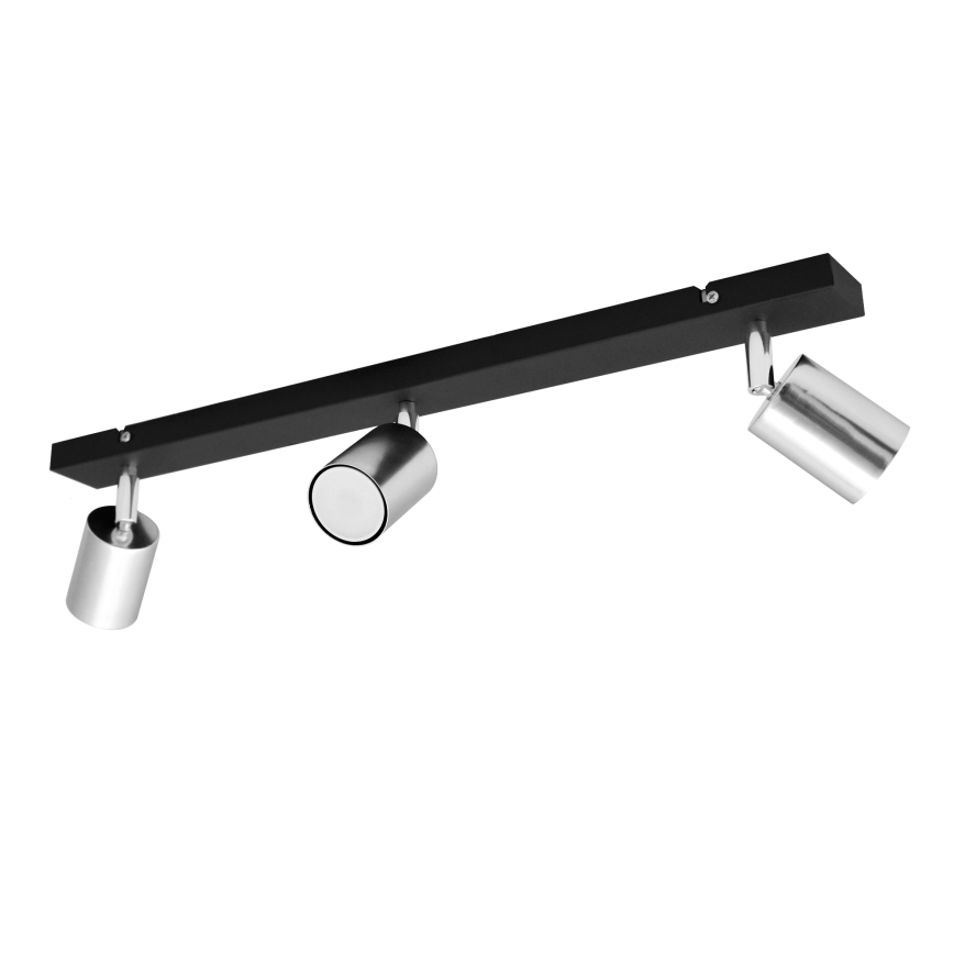 LED-kohdevalaisin TUNE 3xGU10/4,8W/230V mattakromi/musta