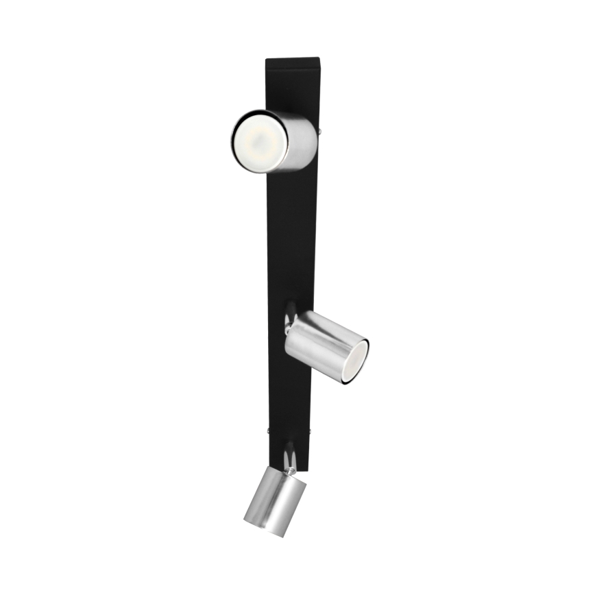 LED-kohdevalaisin TUNE 3xGU10/4,8W/230V mattakromi/musta