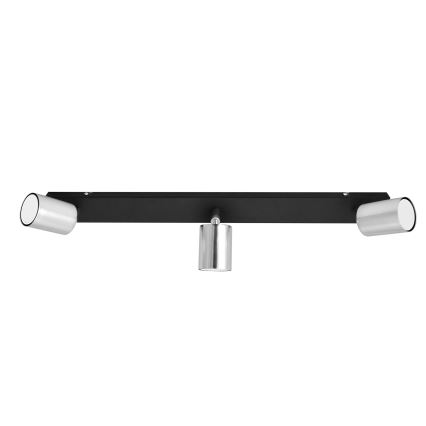 LED-kohdevalaisin TUNE 3xGU10/4,8W/230V mattakromi/musta