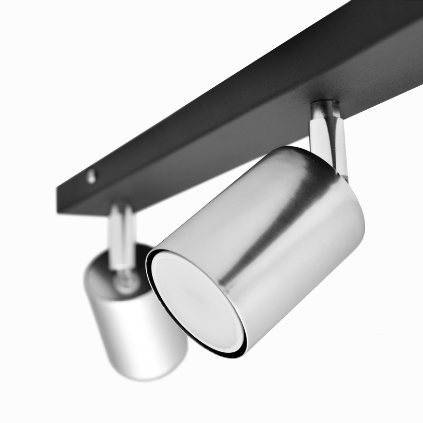 LED-kohdevalaisin TUNE 3xGU10/4,8W/230V mattakromi/musta