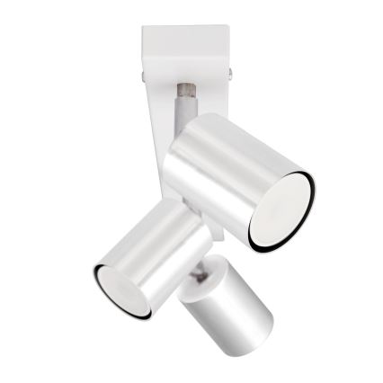 LED-kohdevalaisin TUNE 3xGU10/4,8W/230V mattakromi/valkoinen