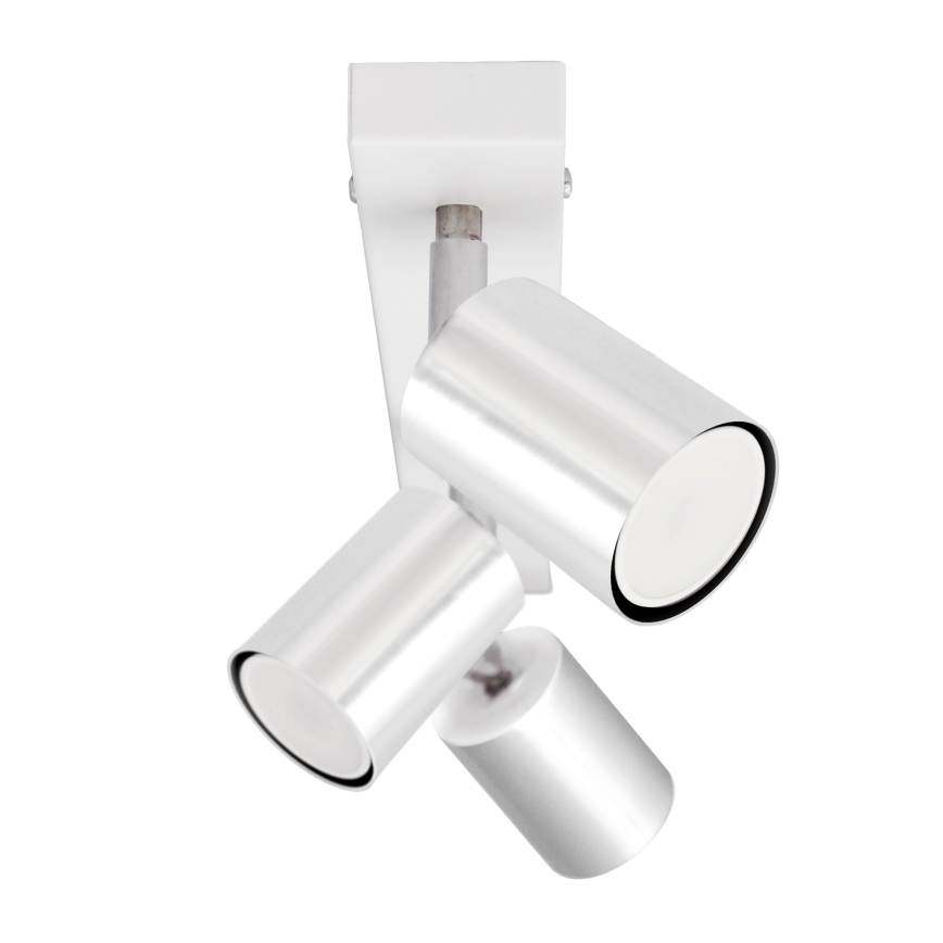 LED-kohdevalaisin TUNE 3xGU10/4,8W/230V mattakromi/valkoinen