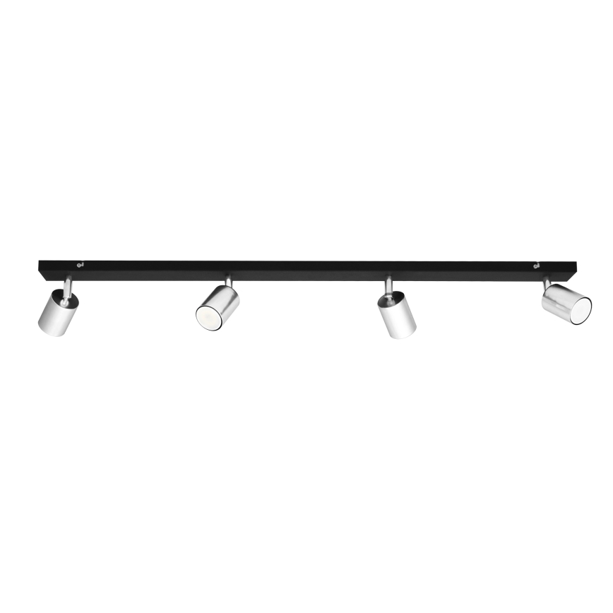 LED-kohdevalaisin TUNE 4xGU10/4,8W/230V mattakromi/musta