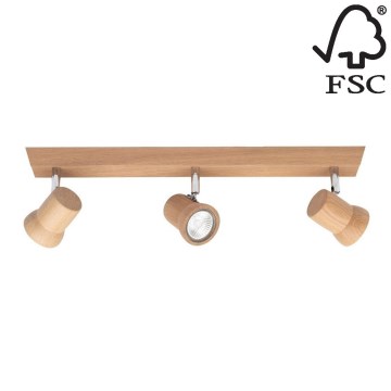 LED-kohdevalaisin VENLA 3xGU10/5W/230V tammi - FSC sertifioitu