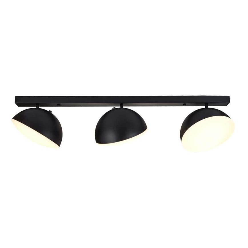 LED-kohdevalo 3xLED/20W/230V musta