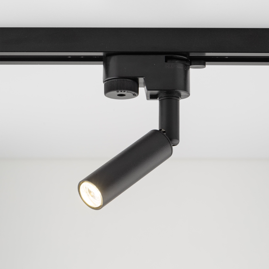 LED-kohdevalaisin 1-vaiheiselle kiskojärjestelmälle LAGOS 1xG9/3W/230V musta
