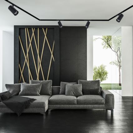 LED-kohdevalo kiskojärjestelmään MAGNETIC TRACK LED/10W/48V 3000K musta