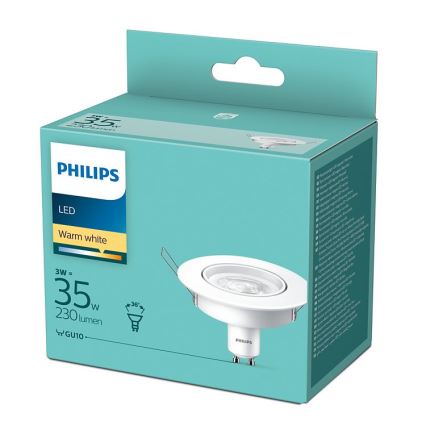 LED-kohdevalo Philips GU10/3W/230V 2700K