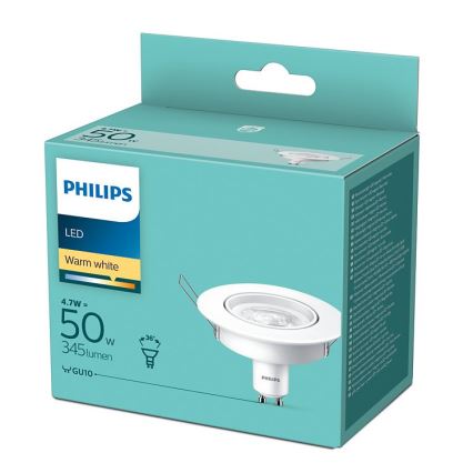 LED-kohdevalo Philips GU10 / 4,7W / 230V 2700K