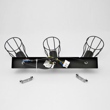 LED Kohdevalo TUBE II 3xE27/15W/230V musta