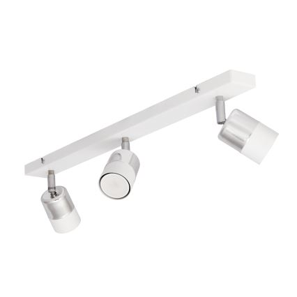 LED-kohdevalo TUBSSON 3xGU10/4,8W/230V valkoinen/kiiltävä kromi