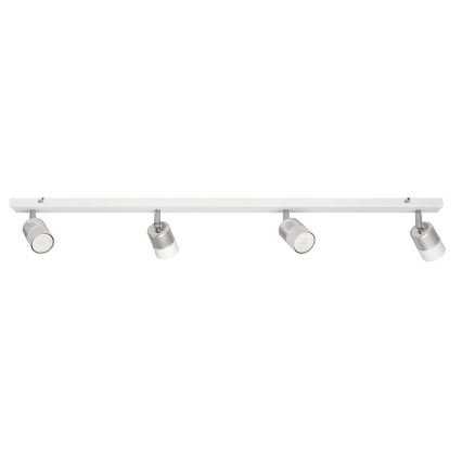 LED-kohdevalo TUBSSON 4xGU10/4,8W/230V valkoinen/kiiltävä kromi