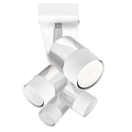 LED-kohdevalo TUBSSON 4xGU10/4,8W/230V valkoinen/kiiltävä kromi