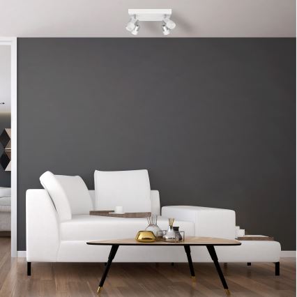 LED-kohdevalo TUBSSON 4xGU10/4,8W/230V valkoinen/kiiltävä kromi
