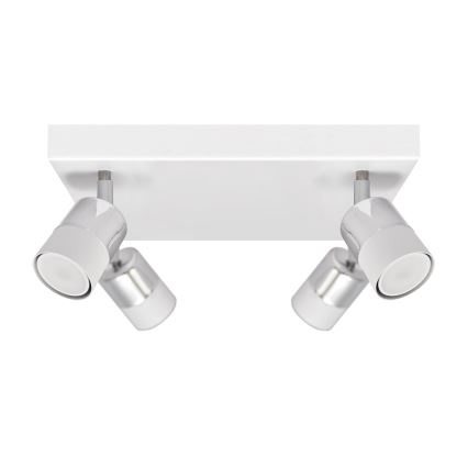 LED-kohdevalo TUBSSON 4xGU10/4,8W/230V valkoinen/kiiltävä kromi