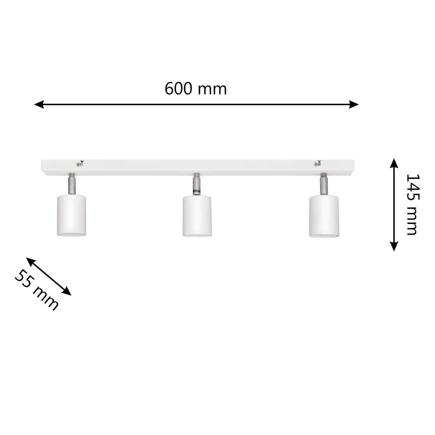LED-kohdevalo TUNE 3xGU10/4,8W/230V valkoinen