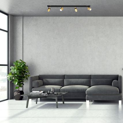 LED Kohdevalo TUNE 4xGU10/4,8W/230V kultainen/musta