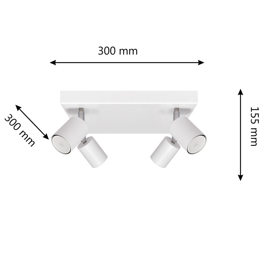 LED-kohdevalo TUNE 4xGU10/4,8W/230V valkoinen
