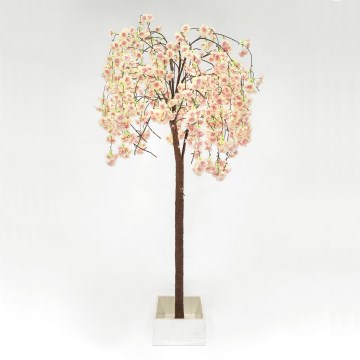 LED Koristeellinen keinotekoinen joulupuu CHERRY TREE 84xLED/230V 1,7 m kirsikka