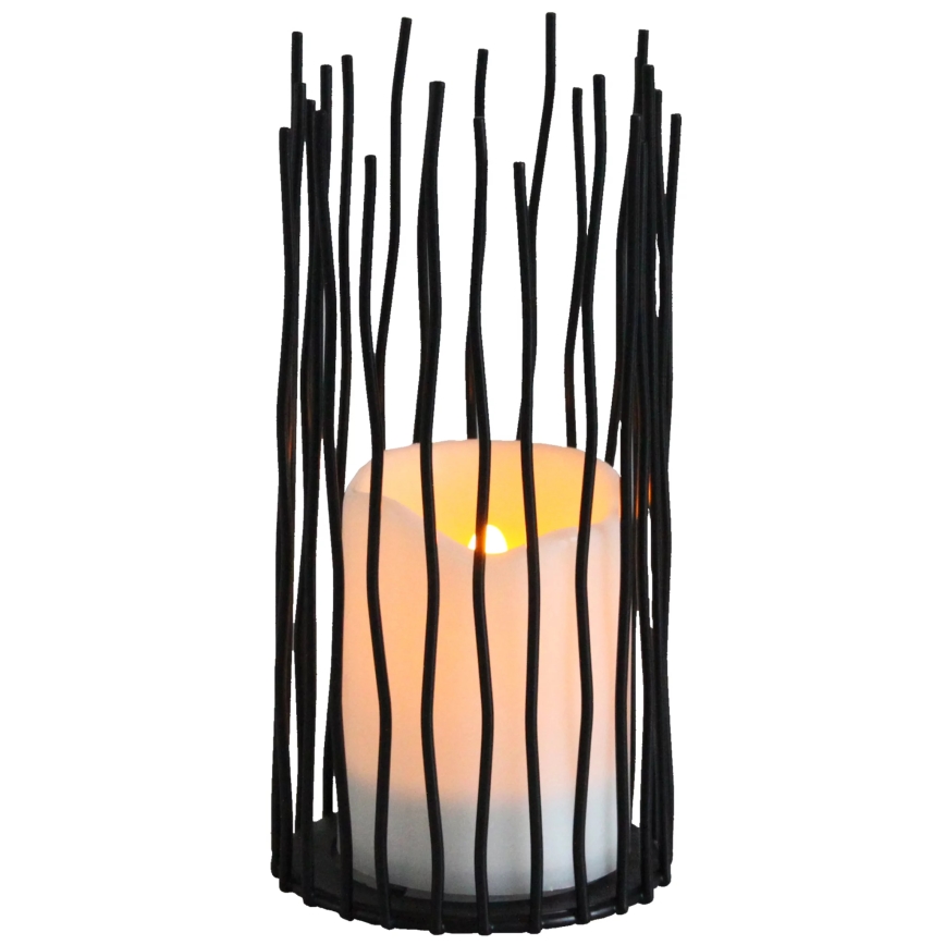 LED Koristeellinen ulkovalaisin NYBORG LED/2xAA 22 cm IP44 lämpimänvalkoinen