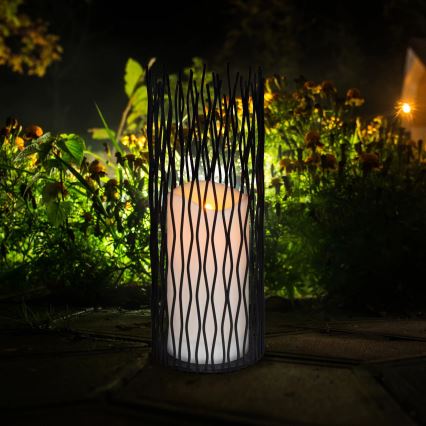 LED Koristeellinen ulkovalaisin NYBORG LED/2xAA 35 cm IP44 lämpimänvalkoinen