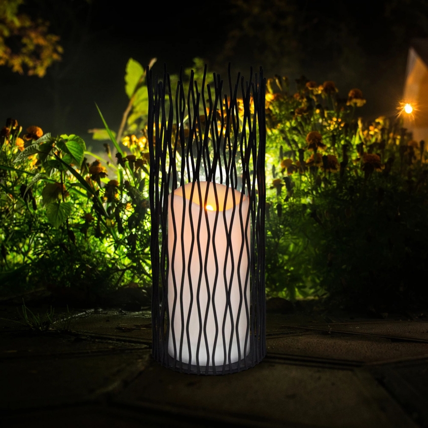 LED Koristeellinen ulkovalaisin NYBORG LED/2xAA 35 cm IP44 lämpimänvalkoinen