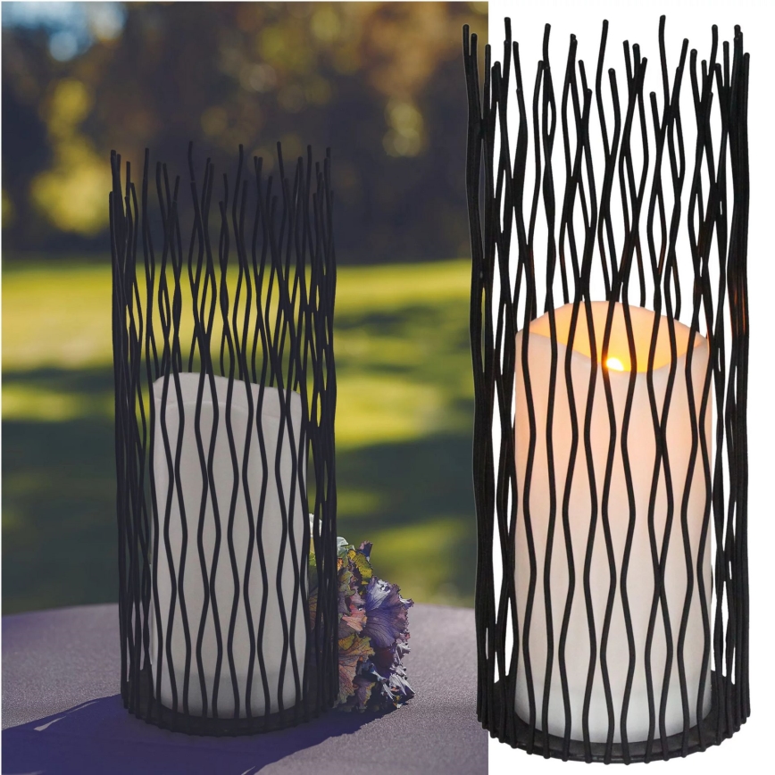 LED Koristeellinen ulkovalaisin NYBORG LED/2xAA 35 cm IP44 lämpimänvalkoinen