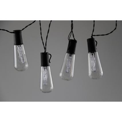 LED-koristeketju EDISON 2,65 m 10xLED/2xAA