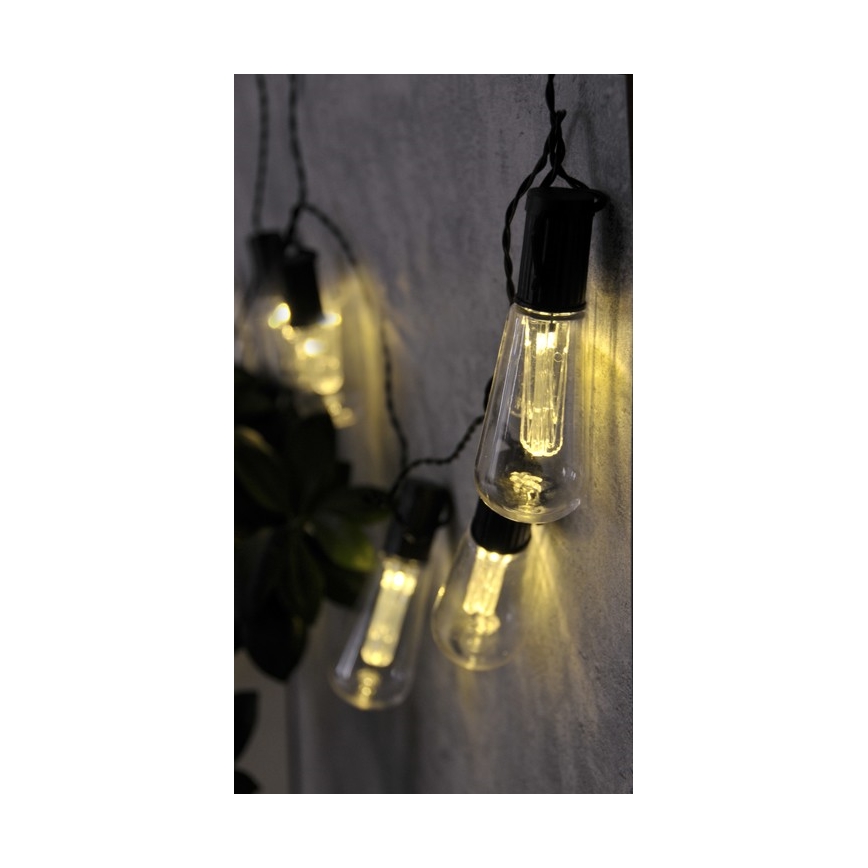 LED-koristeketju EDISON 2,65 m 10xLED/2xAA
